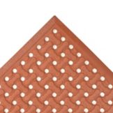 NoTrax&reg; Red 3' x 5' Superflow&reg; Floor Mat