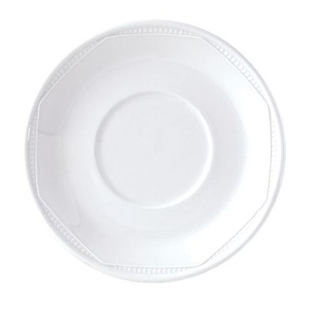 Steelite Monte Carlo White 6-1/2" Cream Soup Saucer