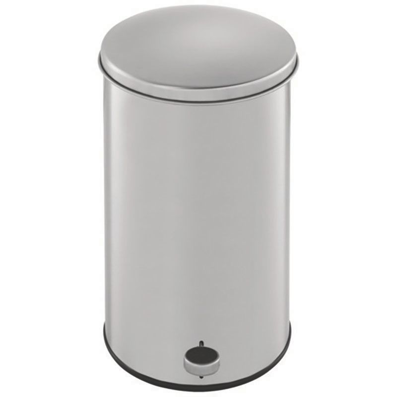 Rubbermaid The Defenders&reg; Round S/S 3.5 Gal Step Can