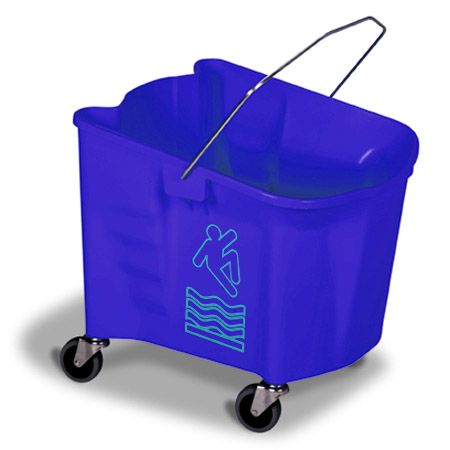 Continental Splash Guard&trade; Blue 35 qt Mop Bucket