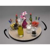 Gourmet Display&reg; 14" White Lazy Susan Centerpiece