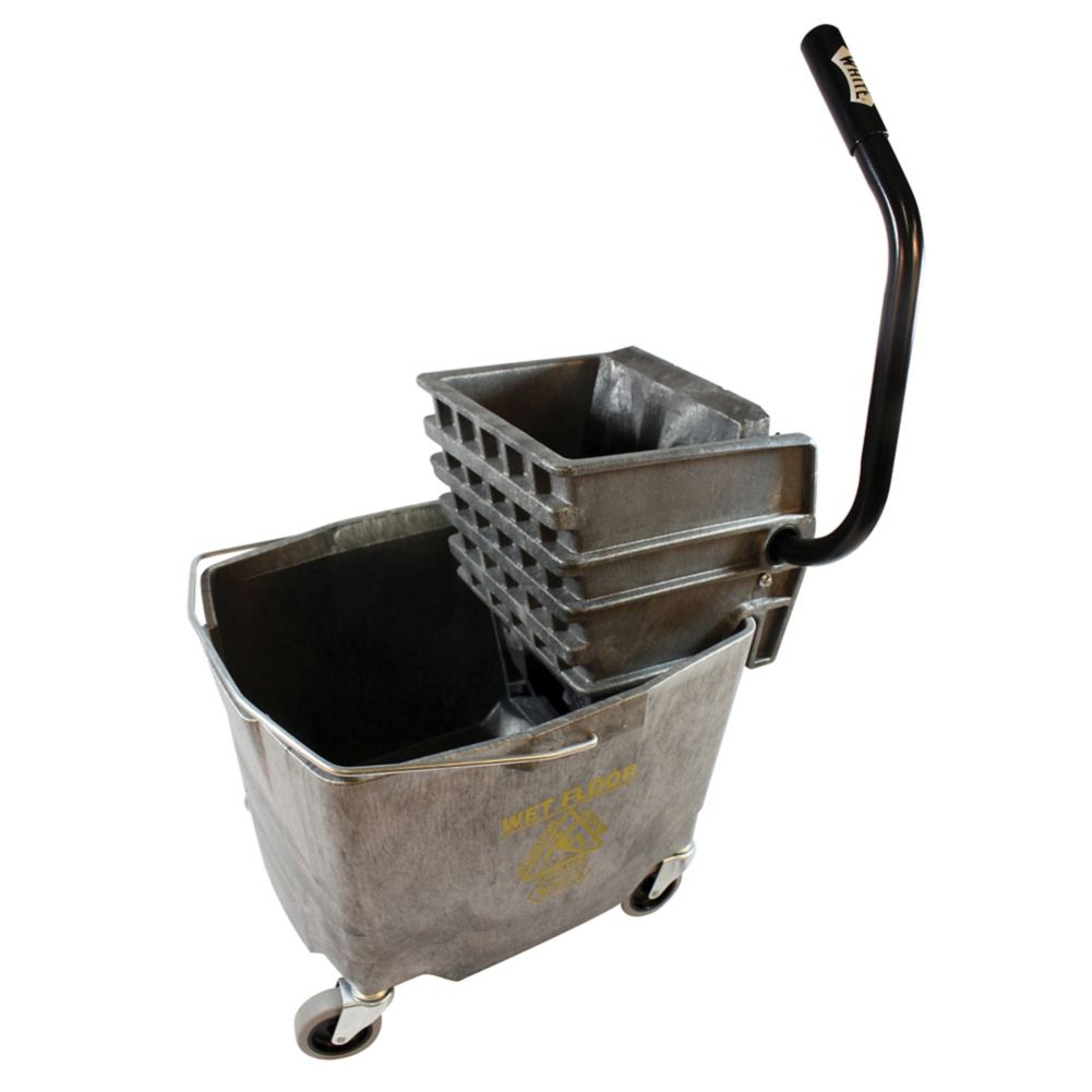 Impact&reg; 26-35 Qt. Gray Sidepress Combo Bucket