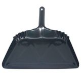 Impact&reg; 12"x14" Black Metal Dust Pan