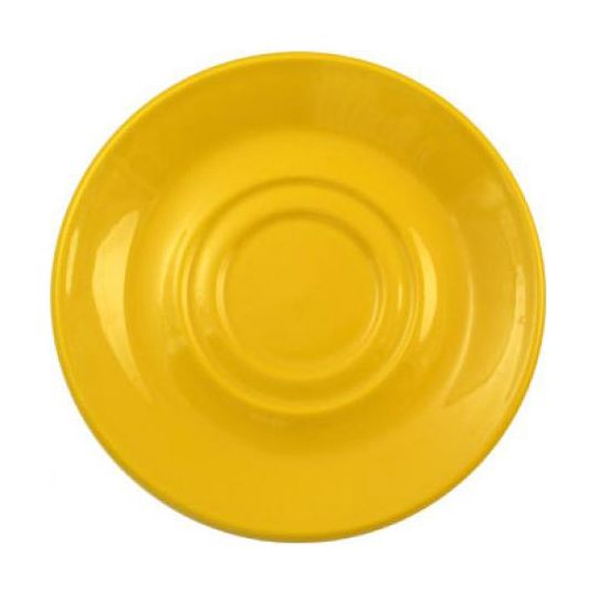 Steelite Performance Simplicity Sunflower Carnival 4-5/8" Double Well Saucer