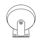 Rigid Caster for 4471 Cart