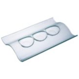 Cardinal Arcoroc Random 12-7/8" Rectangle Glass Plate