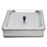 Cadco Half Size Steam Pan With Stainless Steel Lid, SPL-2