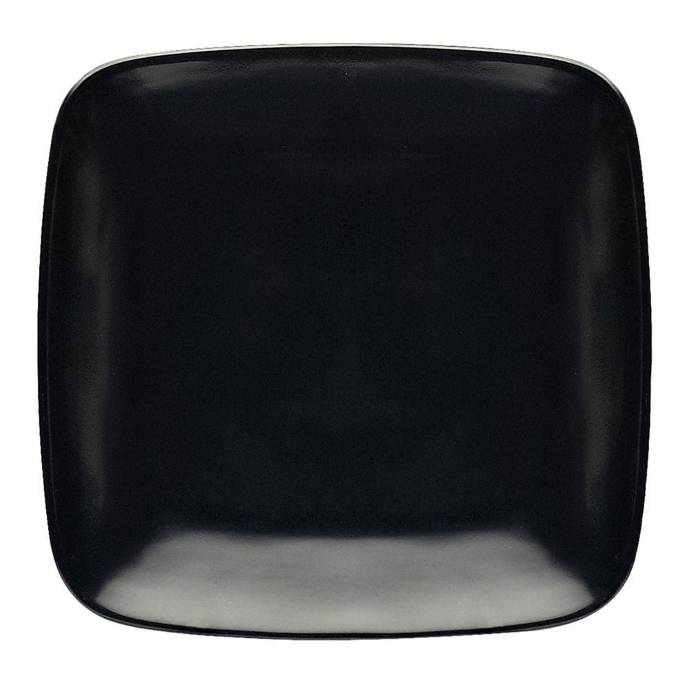 Elite Global Solutions Radius 8-1/4" Black Square Plate