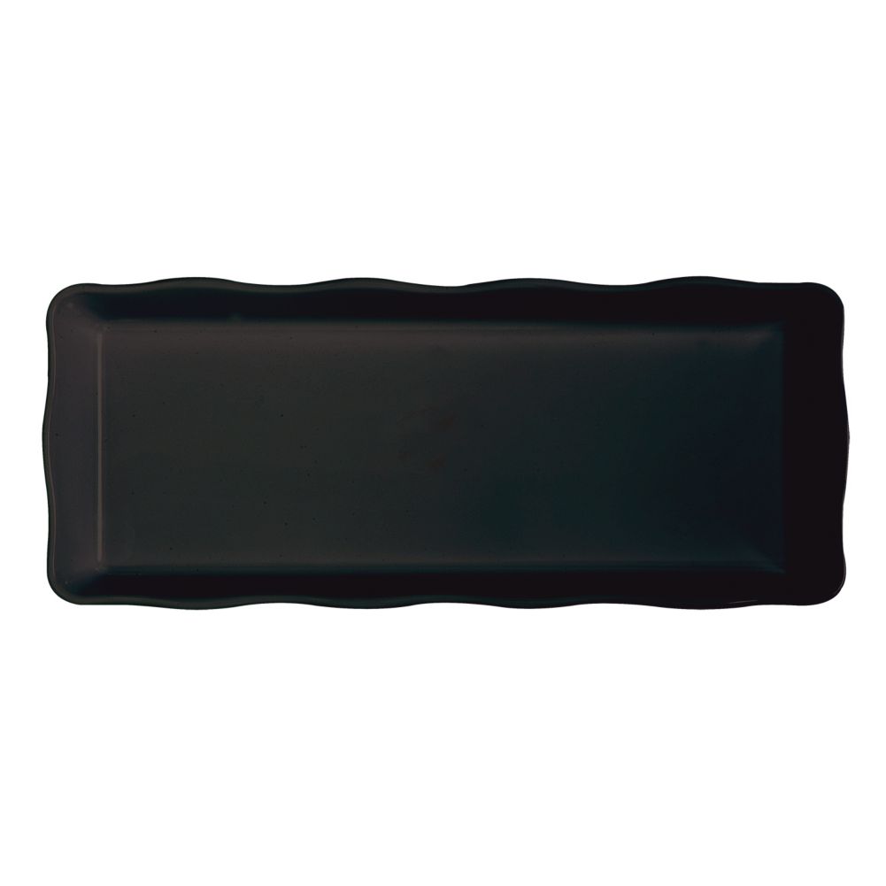 G.E.T. Bake and Brew&trade; Black 14 x 5-1/2" Melamine Platter