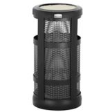 Rubbermaid Architek&reg; Black 5 Gal Ash / Trash Can w/ Urn Top