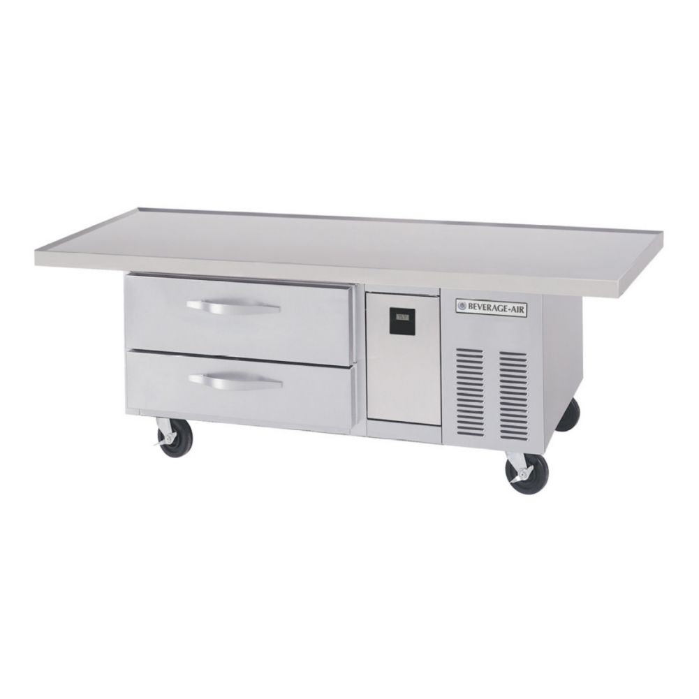 Beverage-Air 60" Stainless Steel 2-Drawer Worktop Cook Stand