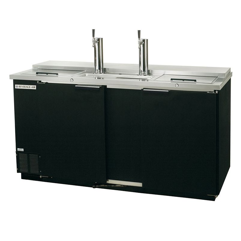 Beverage-Air 59" Black Club Top Draft Beer Cooler