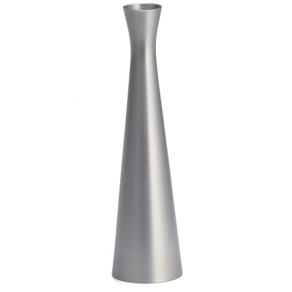 Tablecraft Brushed Finish Metal 6-1/2"H Vase