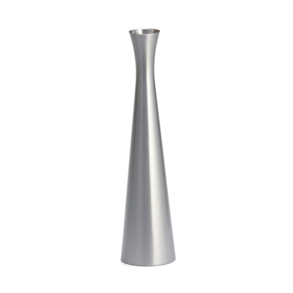 Tablecraft Brushed Finish Metal 8"H Vase