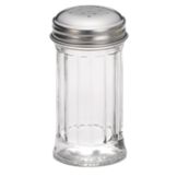 Tablecraft Fluted Glass 2 Oz Salt/ Pepper Shakers with S/S Tops