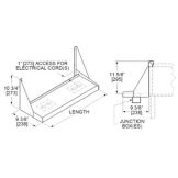 Perlick&reg; 12" Blender Shelf with 1 Duplex Outlet