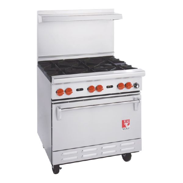 Six Burner S/S Range w/ Standard Oven
