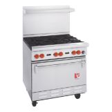 Six Burner S/S Range w/ Standard Oven