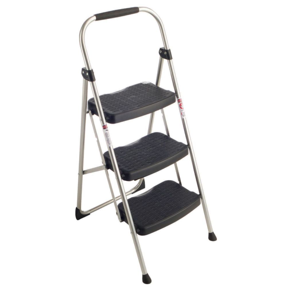Three Step Folding Platform W/ Tall Handle