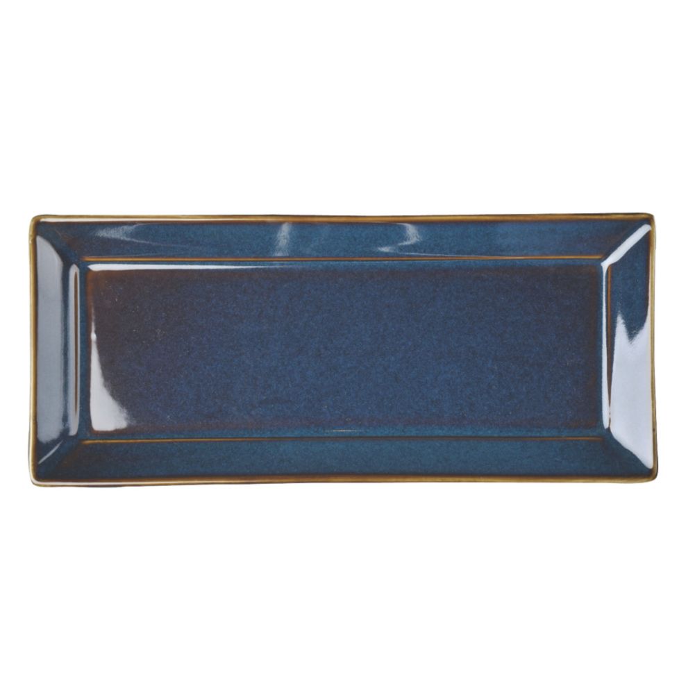 Homer Laughlin China Indigo&trade; Times Square  5 x 11-9/16" Rectangular Tray