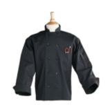 Uncommon Thread Black 3X-Large Chef Coat w/ Thermometer Pocket