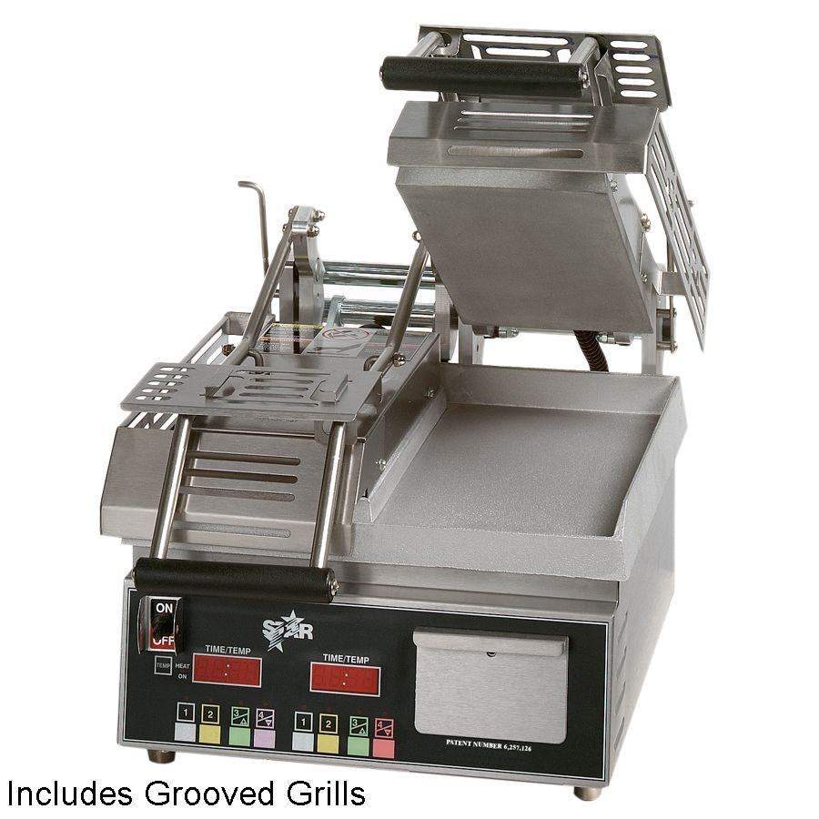 Star&reg; Mfg Pro-Max&reg; Elec. Control Alum. Split Grooved Top Grill