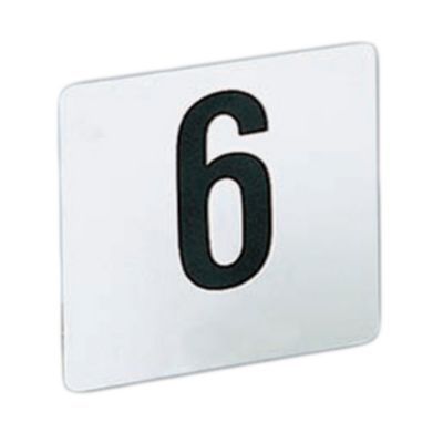 American Metalcraft Heavy White Plastic # 1-25 Table Number Cards