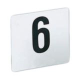 American Metalcraft Heavy White Plastic # 1-25 Table Number Cards