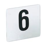American Metalcraft Heavy White Plastic # 101-150 Table Number Cards