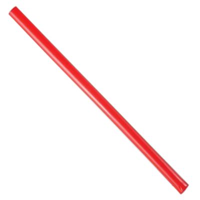 Spirit&trade; Red Unwrapped Jumbo 10-1/4" Straw