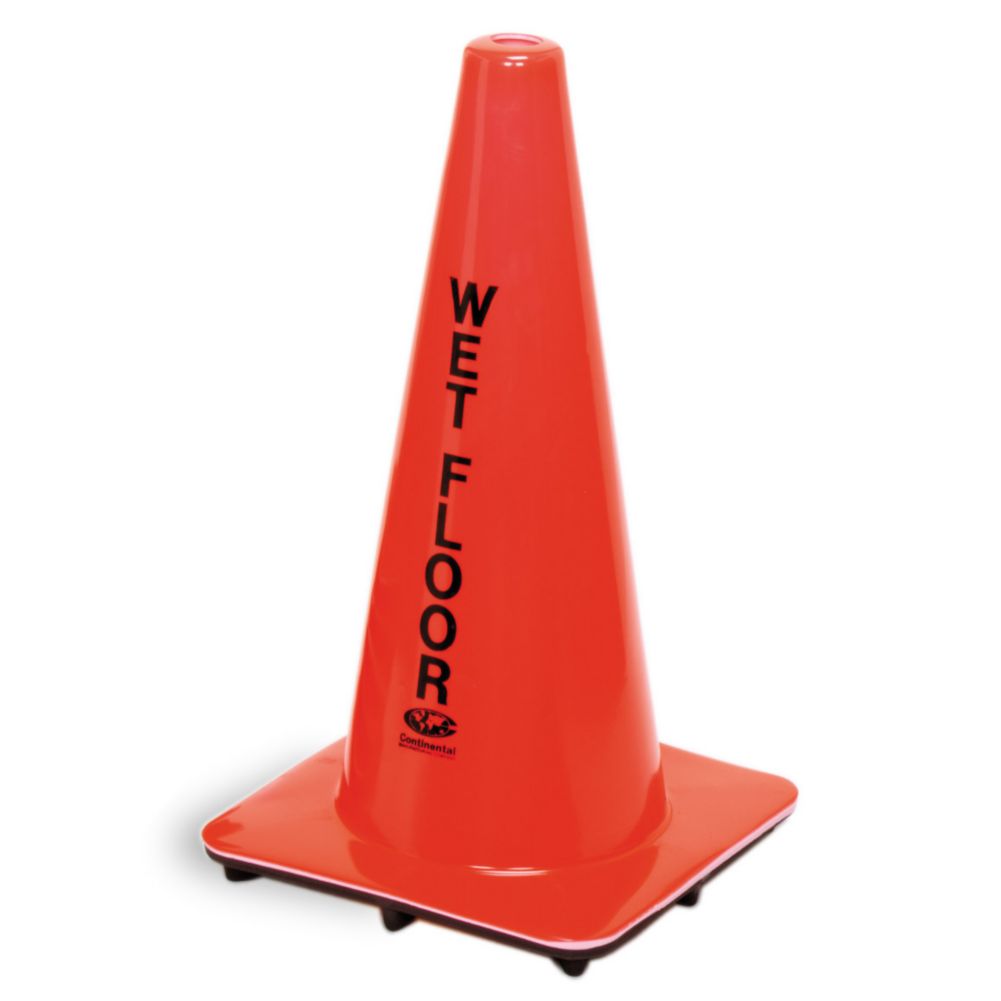 Continental Orange 18" Wet Floor Cone