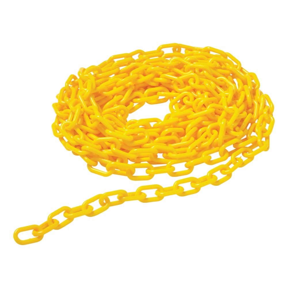 Rubbermaid Yellow 20' Barrier Chain for Safety Signs & Cones