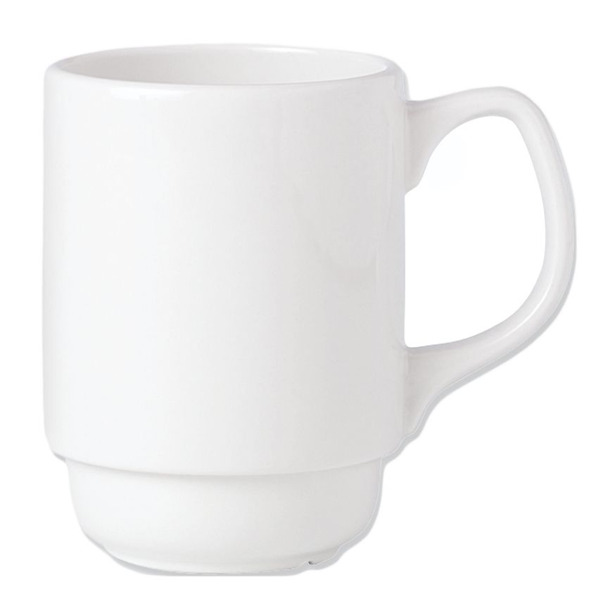 Steelite Performance Simplicity White 9 Oz Stacking Beaker Mug