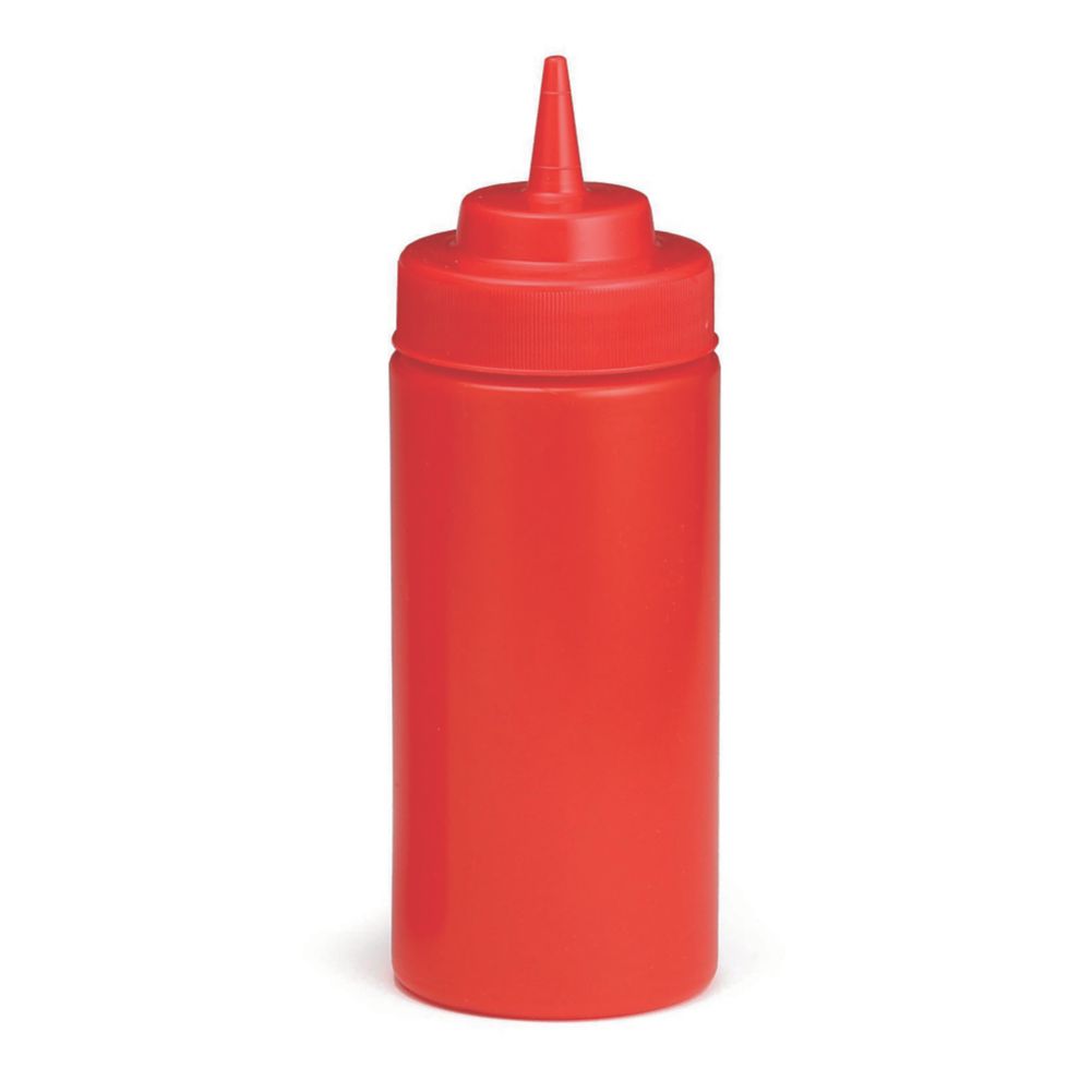 Tablecraft WideMouth&trade; 16 oz Ketchup Squeeze Dispenser w/ Red Top
