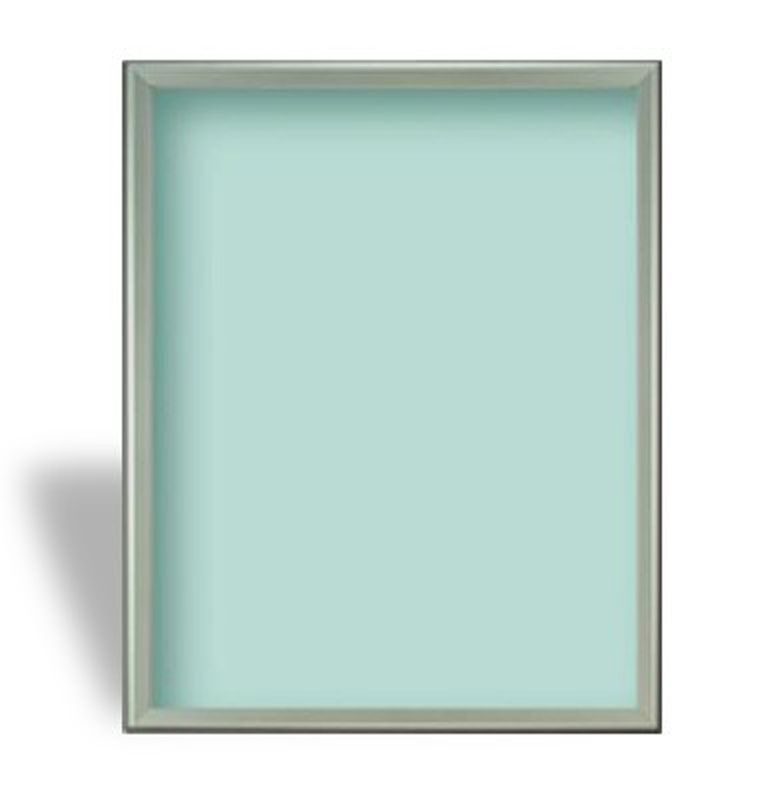 Satin Silver Snap 22 x 28 Poster Grip Frame