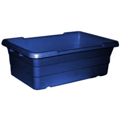 Bus Box, Blue, 15-1/2" x 25" x 8-3/4"