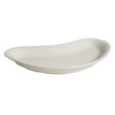 Tuxton&reg; 8-3/4" x 4-1/8" White Crescent Dish