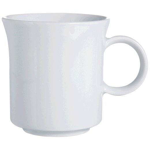 Cardinal Arcoroc Vintage White Porcelain 9-3/4 Oz. Mug