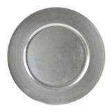 Ten Strawberry Street Silver Lacquer 13" Round Charger Plate