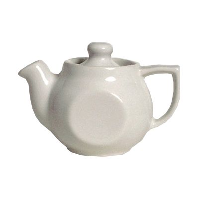 Tuxton&reg; 18 Oz. White Teapot With Lid