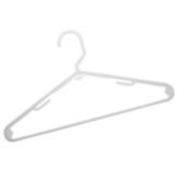 Home Products Plastic Tubular Hangers, White