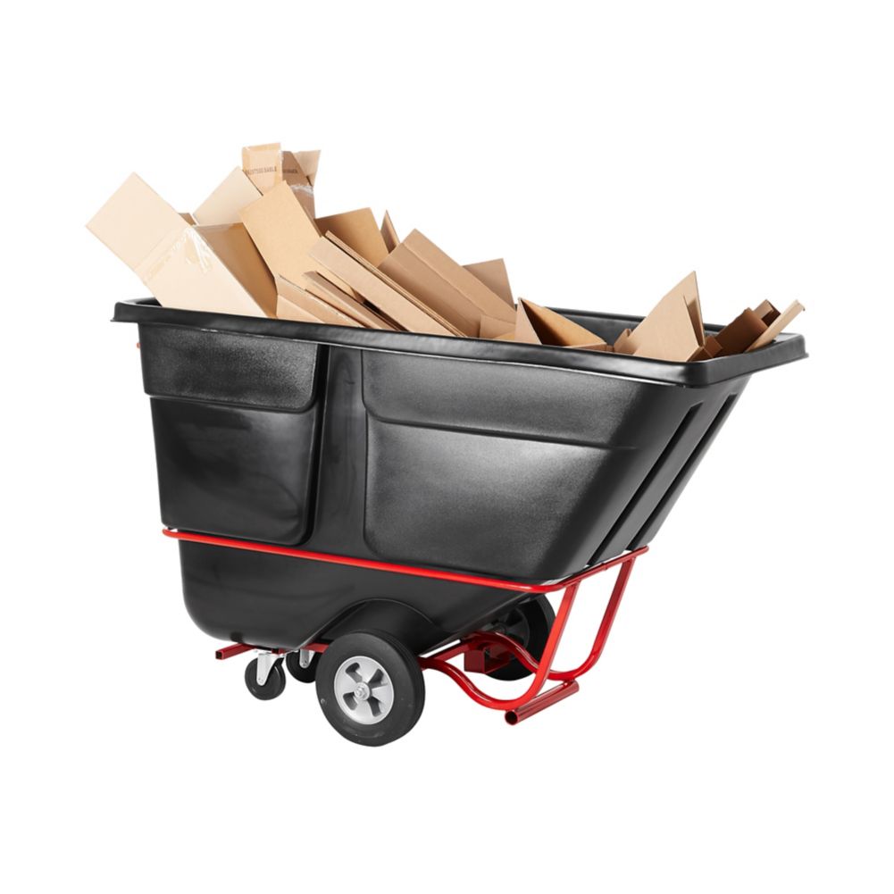 Rubbermaid&reg; 1 Cu. Yard Fork Pocket Tilt Truck
