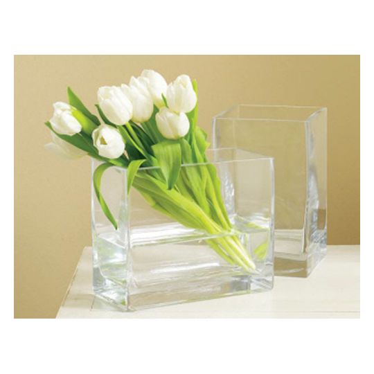 TAG 8" x 5" Clear Glass Vase