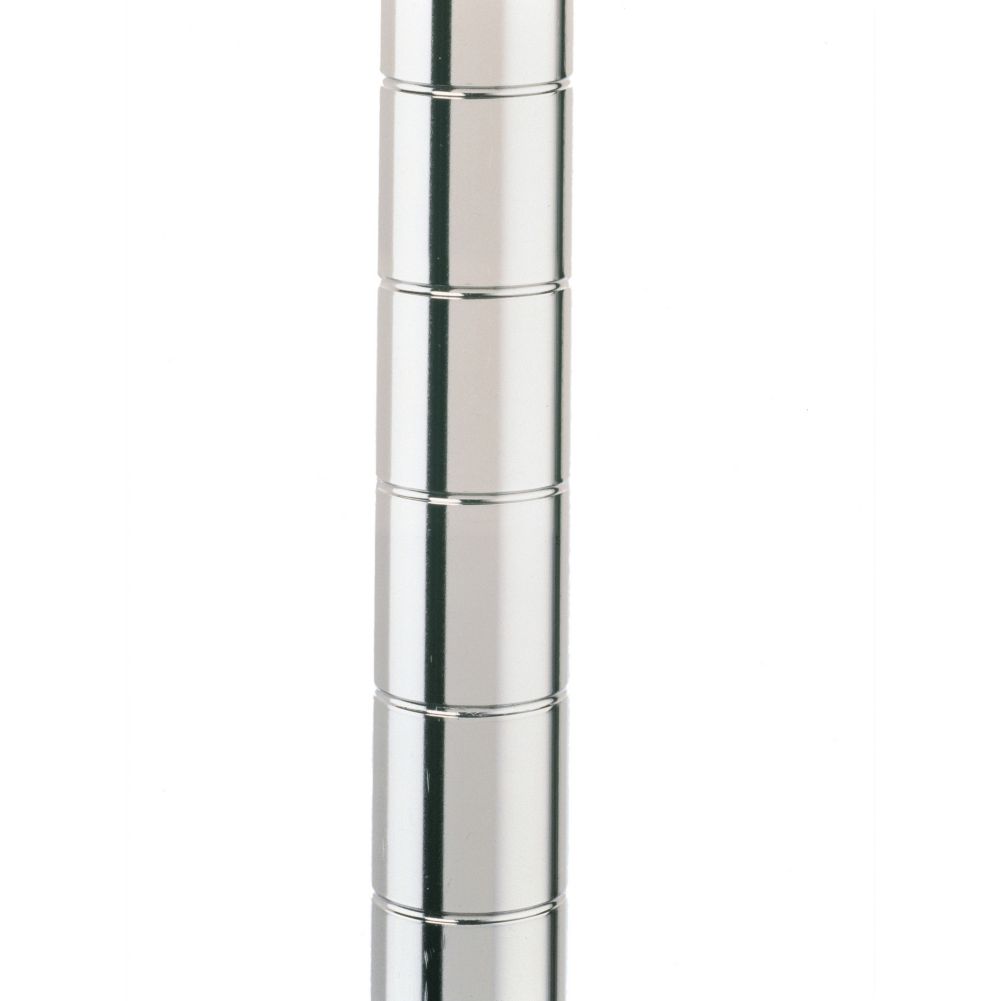Metro 86 in. Chrome Super Erecta Seismic Staked Post