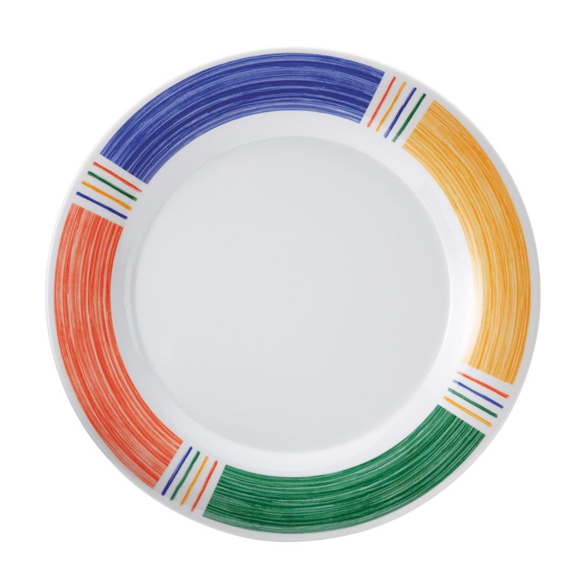 G.E.T. Diamond Barcelona&trade; 10-1/2 In. Rnd Wide Rim Melamine Plate