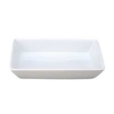 Vertex&reg; China Signature White Rectangle 6" Deep Dish