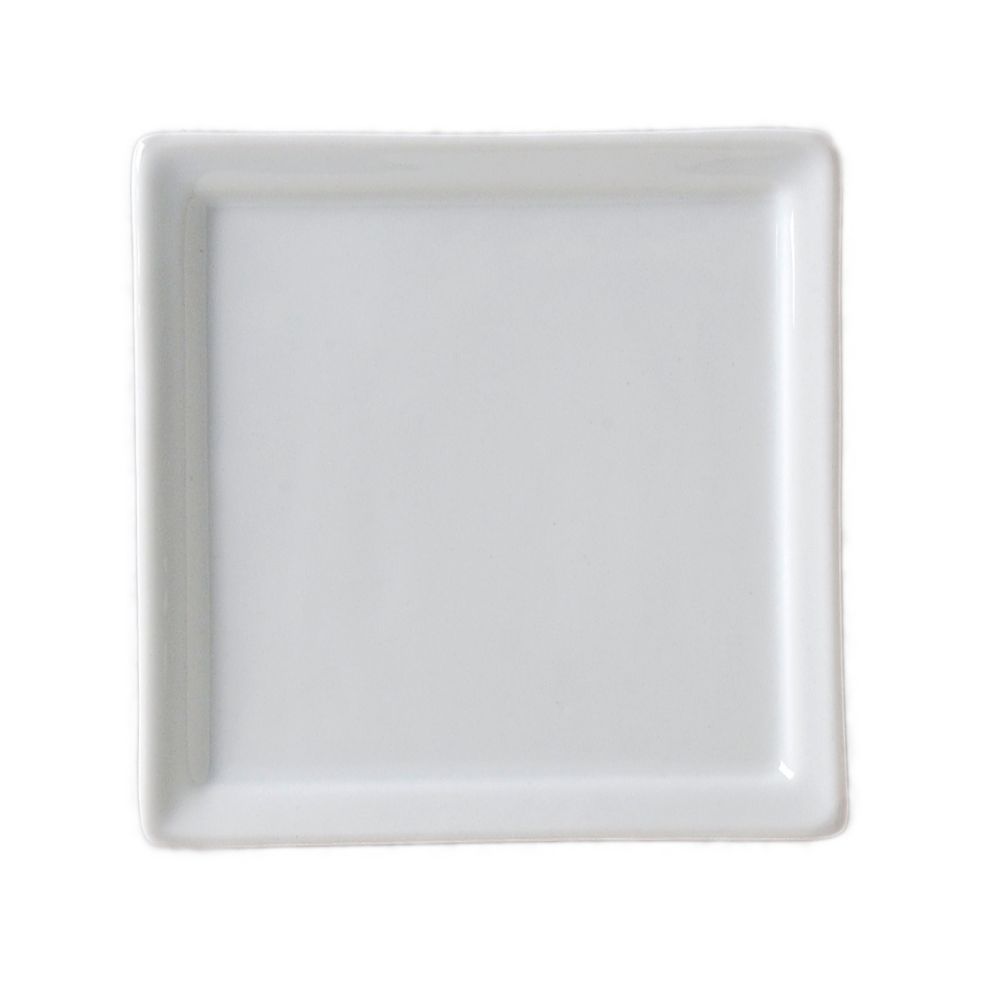 Vertex&reg; China Ventana Collection White 9" Square Serving Tray