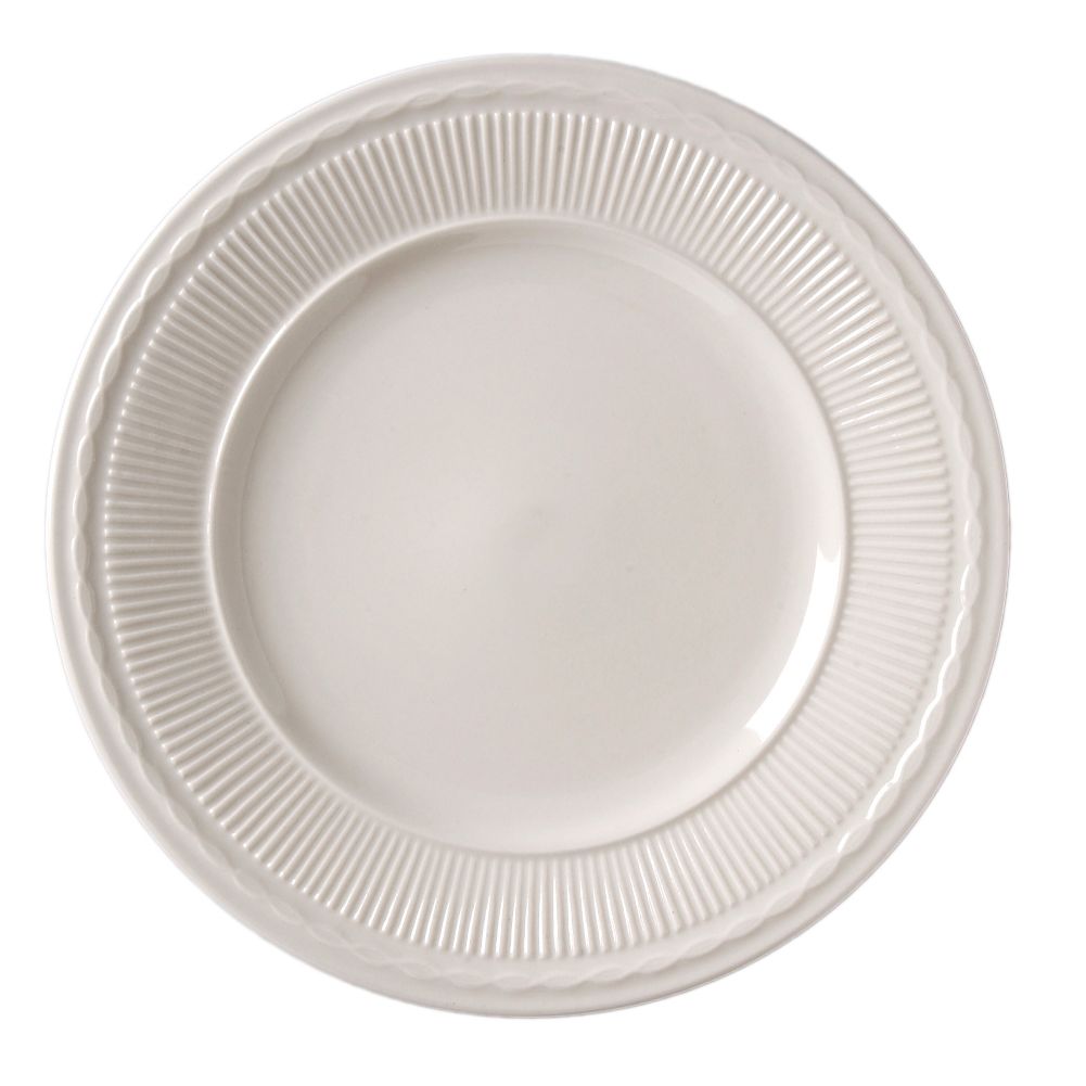 Vertex&reg; China Windsor Sculpted Rim 6-1/2 In. White Plate