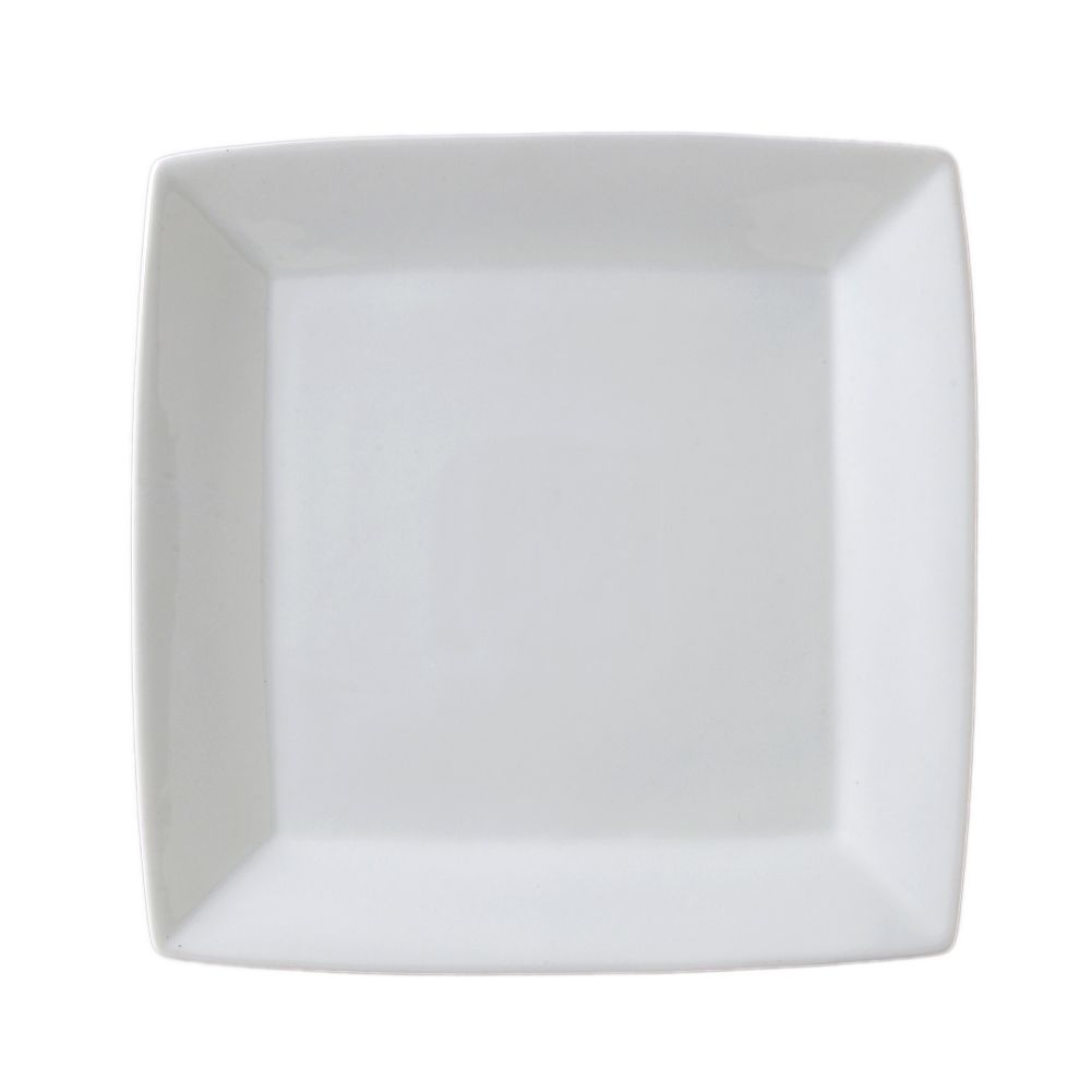 Vertex&reg; China Signature White 9" Square Plate