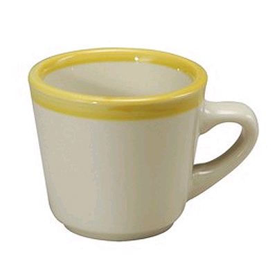 Oneida&reg; Jubilee&trade; 7 Oz. Ivory / Canary Yellow Cup